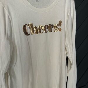 J. Crew Cream Long Sleeve Top